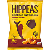 Hippeas Kikærtepust-snacks søde og rygende 22g