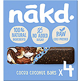 Nakd Barrita de frutas con nueces cacao coco 140g