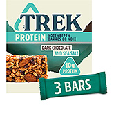 Trek Protein nut bars dark choc sea salt 150g