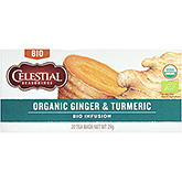 Celestial Seasonings Organic ginger & turmeric tea 30g