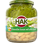 Hak Sliced beans with white beans 685g