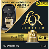 L'OR Barista filter XXL kaffekoppar 107g
