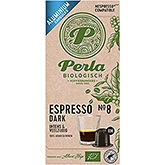 Perla Organic Espresso dark capsules 50g