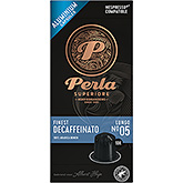 Perla Café en cápsulas de lungo descafeinado superiore finest 50g