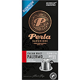 Perla Café capsules d'espresso Palermo torréfié italien Superiore 50g