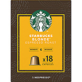 Starbucks Nespresso blond espresso roast capsules 94g