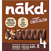 Nakd Vegan chocolish double cocao bars 120g
