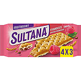 Sultana Fruitbiscuit framboos smaak 175g