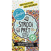 Leentjes Fun sprinkles letters & disco dip 120g