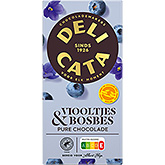 Delicata Dark chocolate blueberry violet 90g