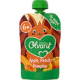 Olvarit Squeeze fruit apple, peach, pumpkin 6+ months 100g