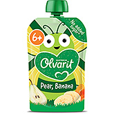 Olvarit Squeeze fruit 6+ months pear banana 100g