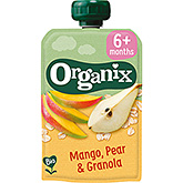 Organix Squeeze fruit mango pear granola 6 months 100g