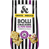 Crosta & Mollica Bolli crackers zwarte peper 150g