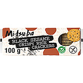 Mitsuba Black sesame thin crackers 100g