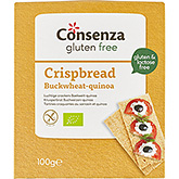Consenza Cracker sarrasin quinoa sans gluten bio 100g