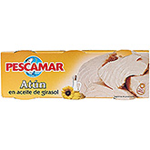 Pescamar Atun tuna in sunflower oil 3 pack 240g