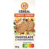 Céréal Chokolade hasselnøddekager uden sukker 132g