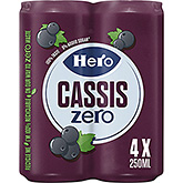 Hero Cassis zero 4-pack 1000ml