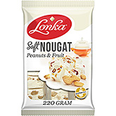 Lonka Soft nougat pinda's & fruit 220g