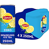 Lipton Ice tea sparkling zero sugar 4-pack 1000ml