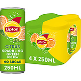 Lipton Ice tea green citrus sparkling 4-pack 1000ml