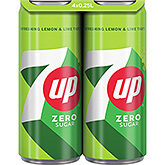 7up Nul sukker 4-pak 1000ml