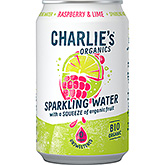 Charlie's Danskvand med hindbær og lime 330ml