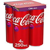 Coca-Cola Kirsebær 4-pak 1000ml