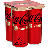 Coca-Cola Nul sukker vanilje 4-pak 1000ml
