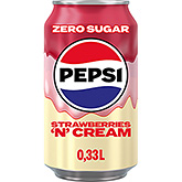 Pepsi Jordbær og fløde uden sukker 330ml