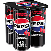 Pepsi Kirsebær uden sukker, 4-pak 1000ml