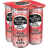 Royal Club Pink grapefrugt 0% sukker 4-pak 1000ml
