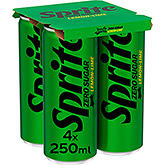 Sprite Citron-lime uden sukker, 4-pak 1000ml