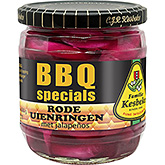 Kesbeke BBQ-specialiteter rødløgringe jalapeño 395g