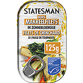 Statesman Hestemakrel solsikkeolie 125g