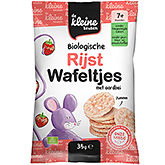 De Kleine Keuken Organic strawberry rice cakes 7m+ 35g