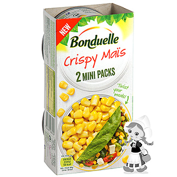 Bonduelle Mini-pack de maïs croustillant 2x75g