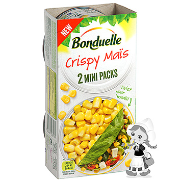 Bonduelle Majs 2 mini packs 150g