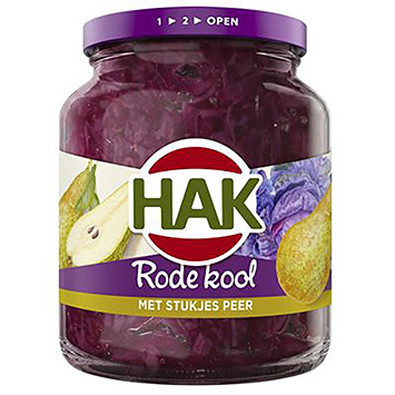 Hak Cavolo rosso con pezzi di mela 355g