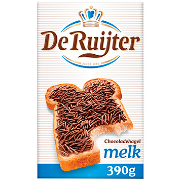 De Ruijter Chocoladehagel melk 390g