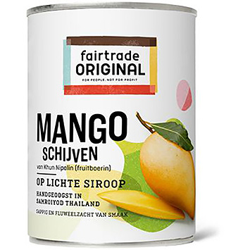 Fairtrade Original Mango slices in light syrup 425g
