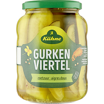 Kühne Quartiers de cornichons 670g