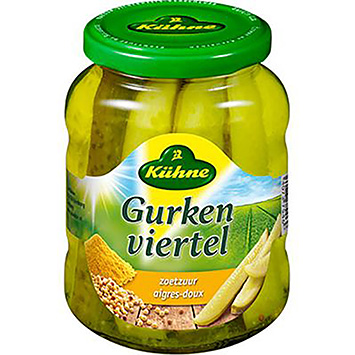 Kühne Gurkenviertel zoetzuur 330g