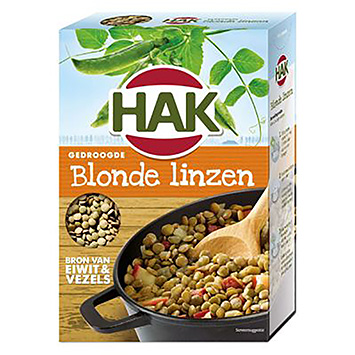 Hak Getrocknete blonde Linsen 500g