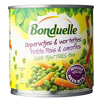 Bonduelle Doperwtjes en worteltjes zeer fijn 305g
