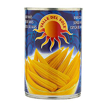 Valle del sole Jeunes épis de maïs 425g