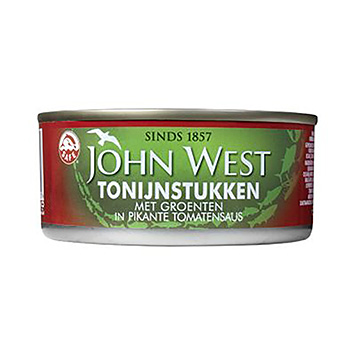 John West Tuna pieces with vegetables in spicy tomato sauce 150g