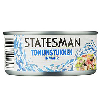 Statesman Tonijnstukken in water 160g