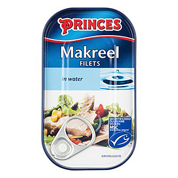 Princes Mackerel fillets in water 125g